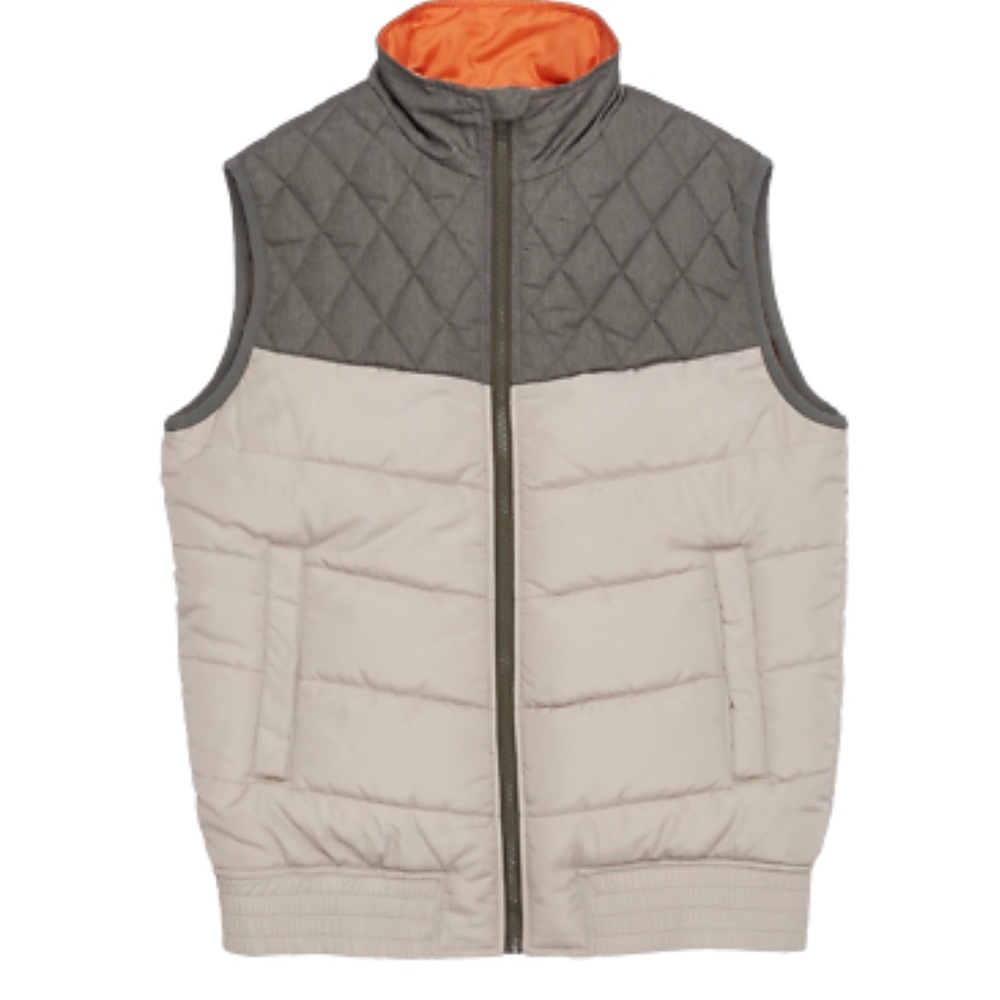 Boston Traders Vest Forest Night Blocked Quilted